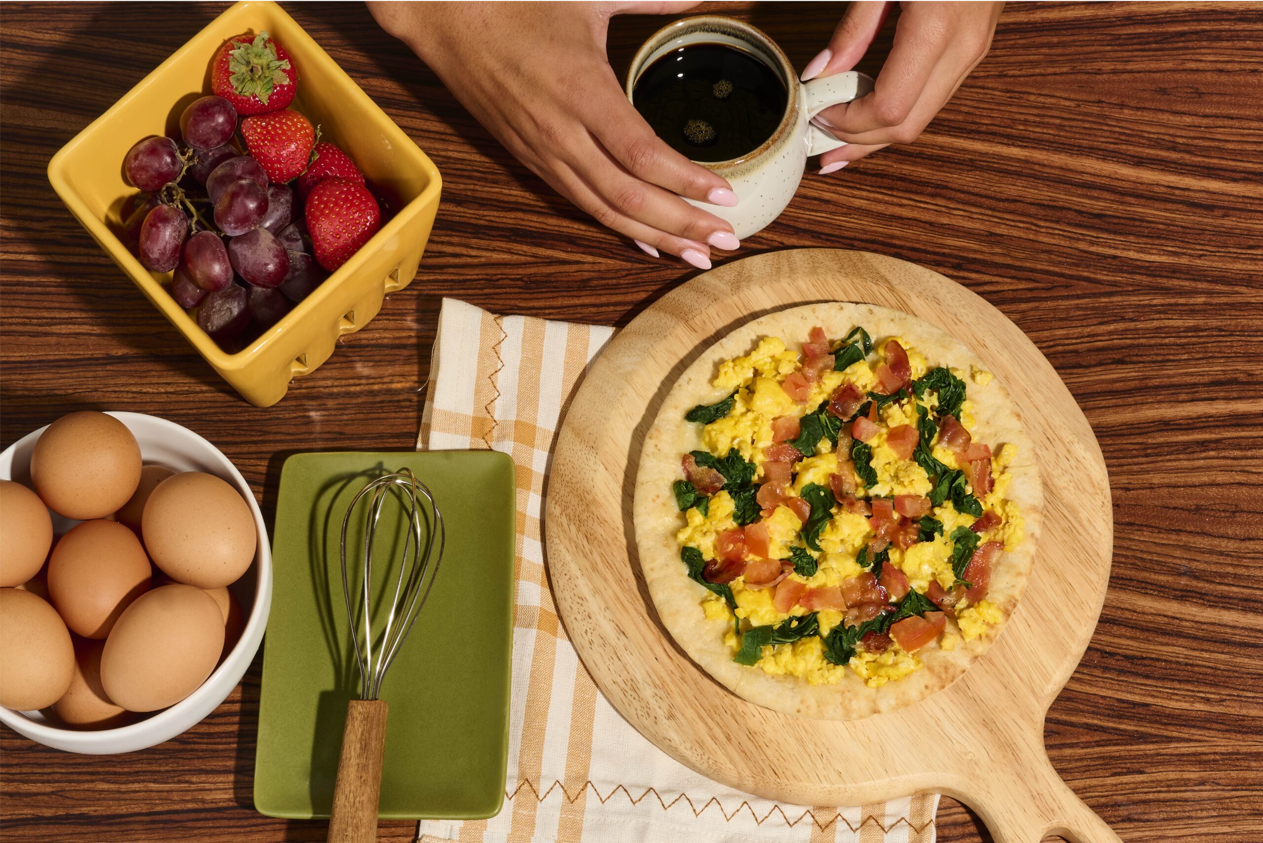 Breakfast Pita Pizza | Low carb bread recipes | Joseph's Bakery